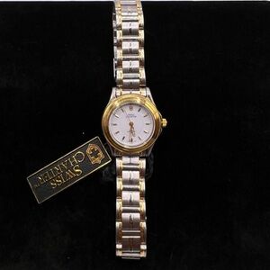 Swiss Charter Two-Tone Quartz Wrist Watch New With Tag